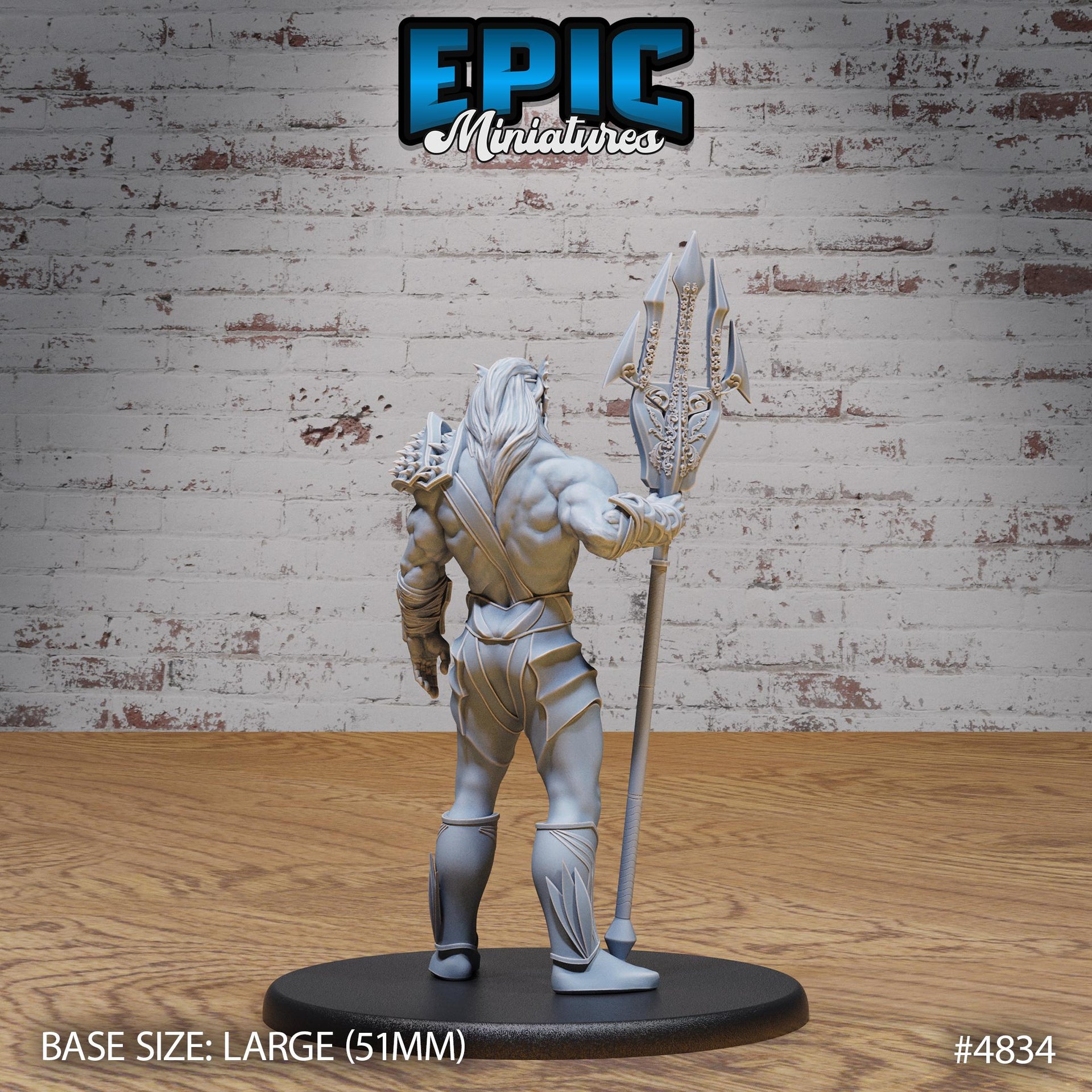 God Triton Avatar - Epic Miniatures | 28mm and 32mm | Wargaming | DnD | Tabletop Roleplaying