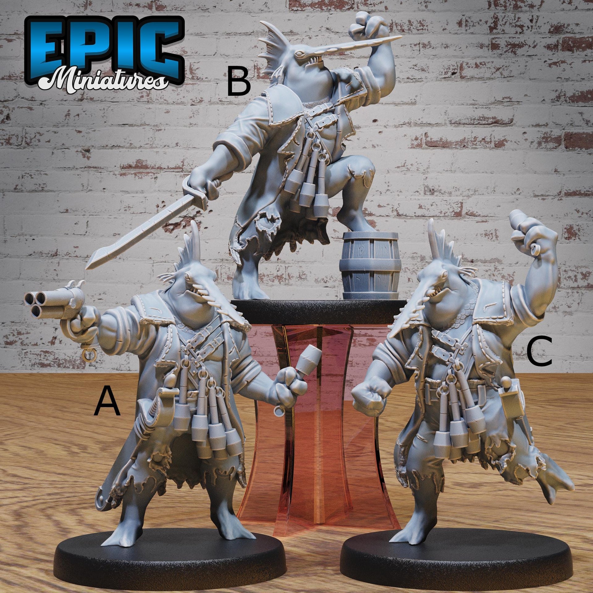 Sawhead Pirate - Epic Miniatures | 28mm and 32mm | Wargaming | DnD | Tabletop Roleplaying