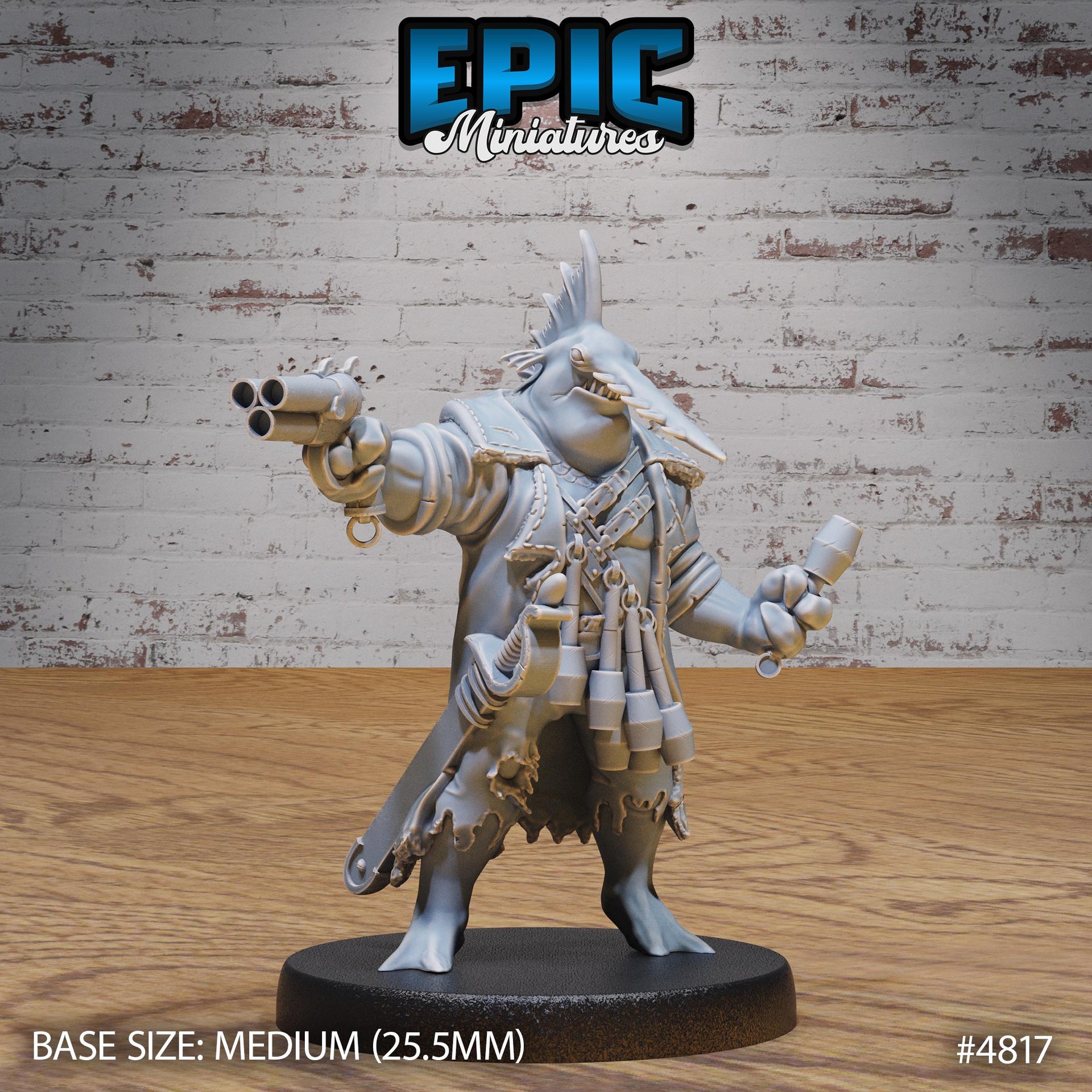 Sawhead Pirate - Epic Miniatures | 28mm and 32mm | Wargaming | DnD | Tabletop Roleplaying