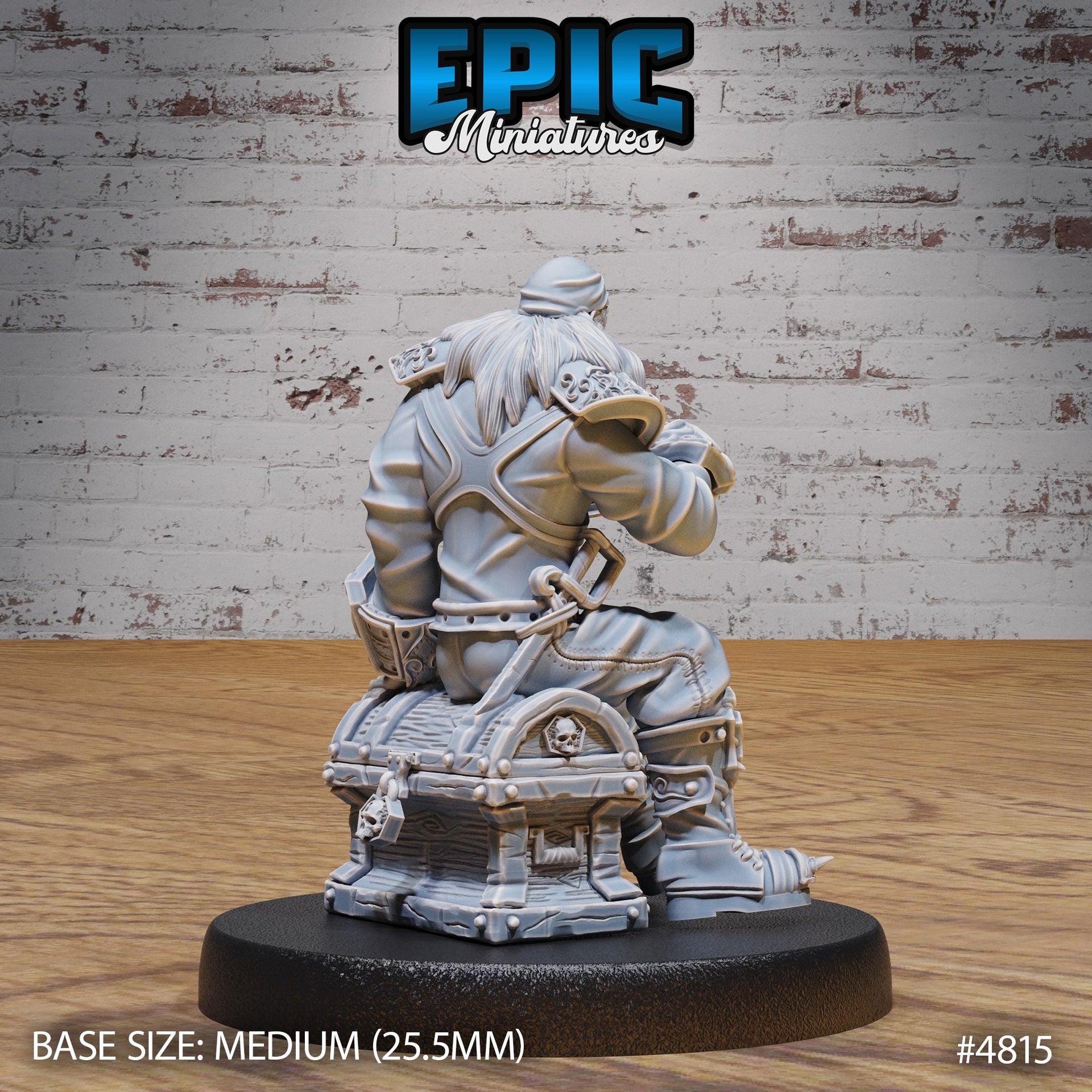 Pirate Captain Barbarossa - Epic Miniatures | 28mm and 32mm | Wargaming | DnD | Tabletop Roleplaying
