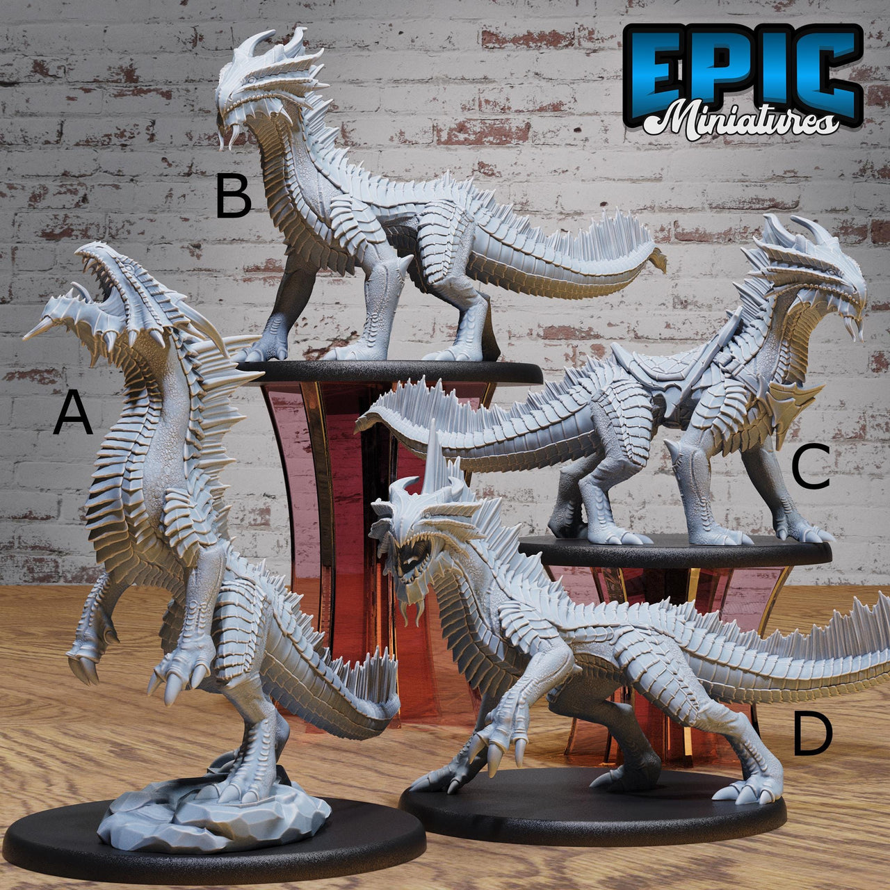 Guard Drake Bronze - Epic Miniatures | 28mm and 32mm | Wargaming | DnD | Tabletop Roleplaying