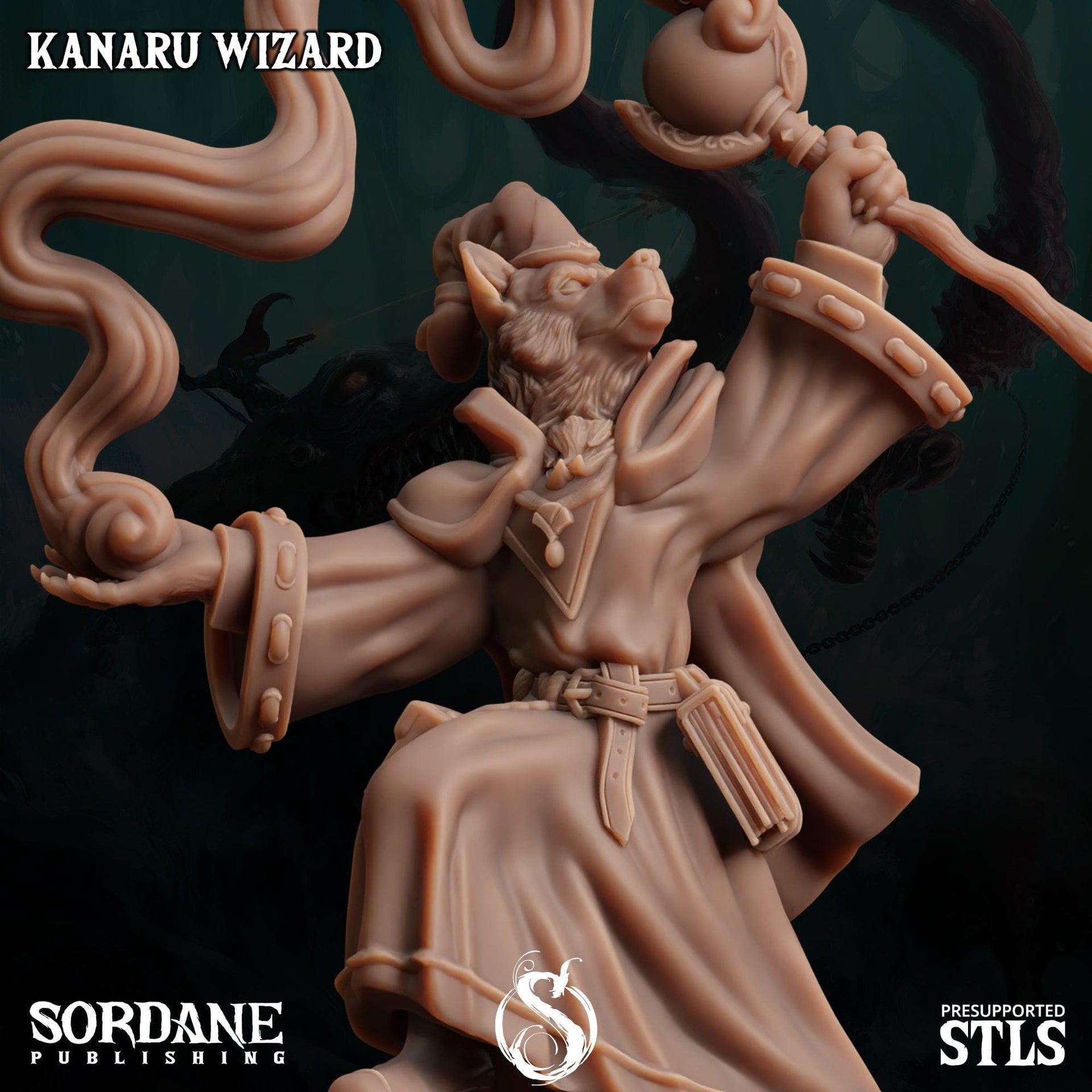 Kanaru Wizard - Sordane Publishing | 28mm and 32mm | Wargaming | DnD | Tabletop Roleplaying