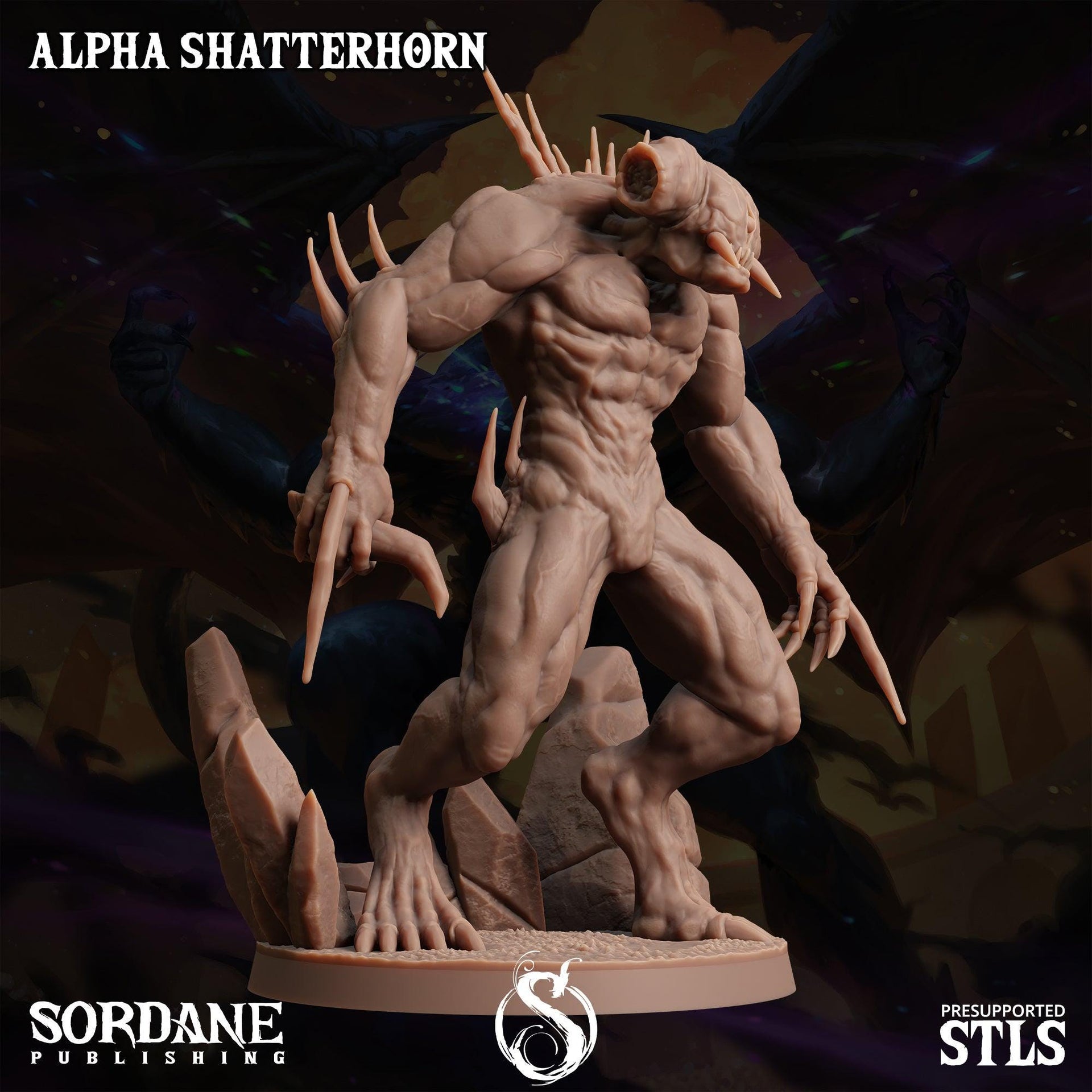 Alpha Shatterhorn, Void Demon - Sordane Publishing | 28mm and 32mm | Wargaming | DnD | Tabletop Roleplaying