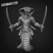 Snake Warrior - Goonmaster | 28mm and 32mm | Wargaming | DnD | Tabletop Roleplaying