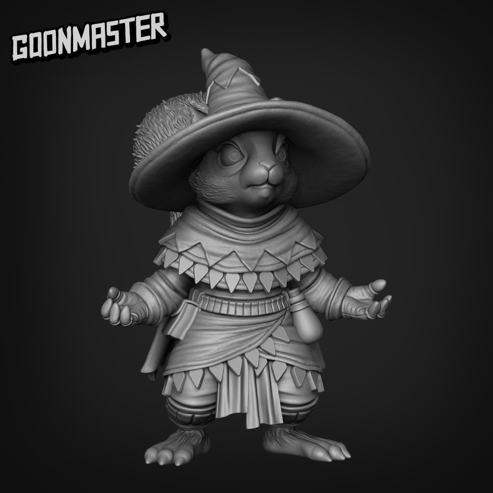 Squirrel Wizard - Goonmaster | 28mm and 32mm | Wargaming | DnD | Tabletop Roleplaying