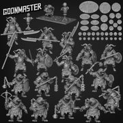 Platypus Flail and Shield Mercenary - Goonmaster | 28mm and 32mm | Wargaming | DnD | Tabletop Roleplaying