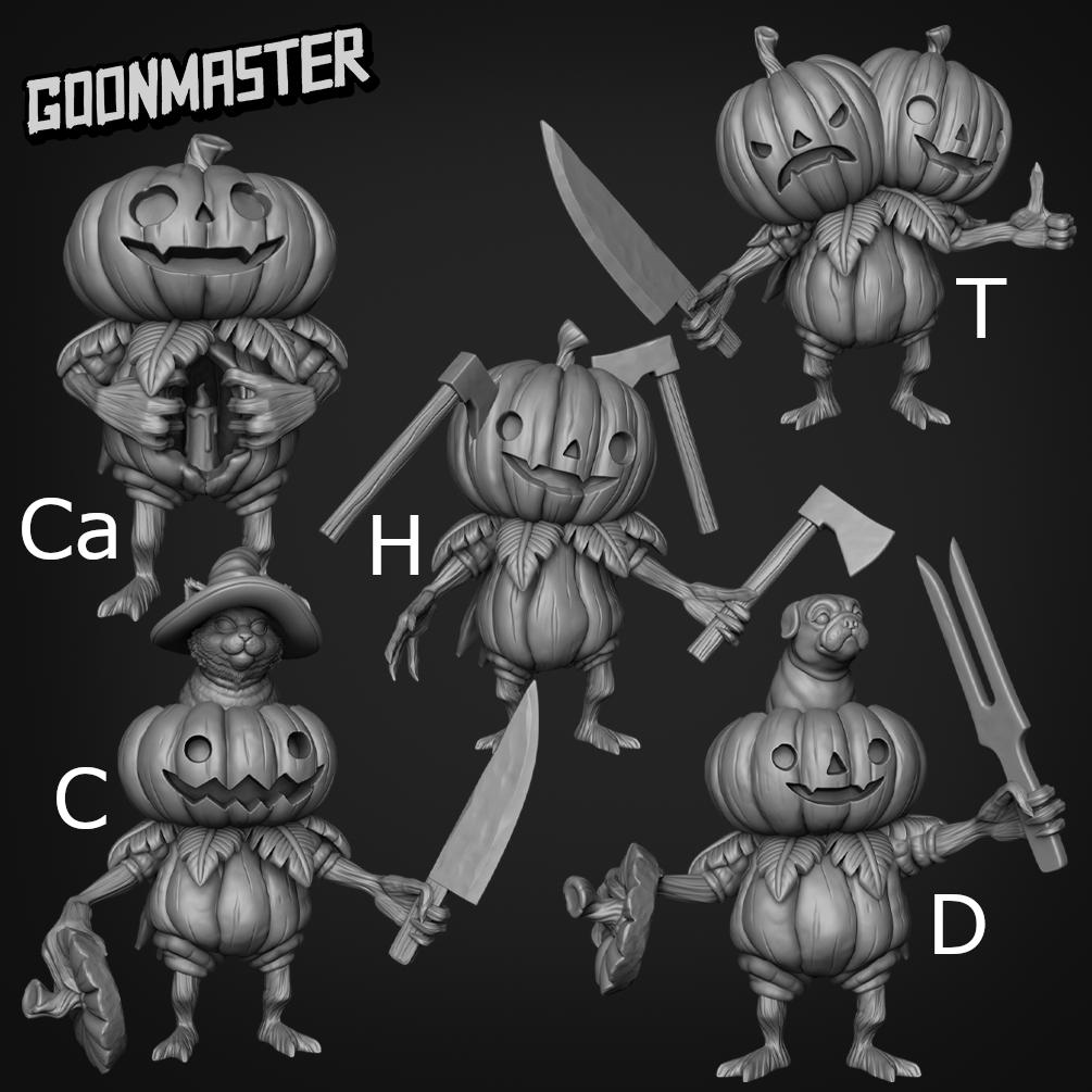 Lumpkins, Little Pumpkin Folk 2 - Goonmaster | 28mm and 32mm | Wargaming | DnD | Tabletop Roleplaying