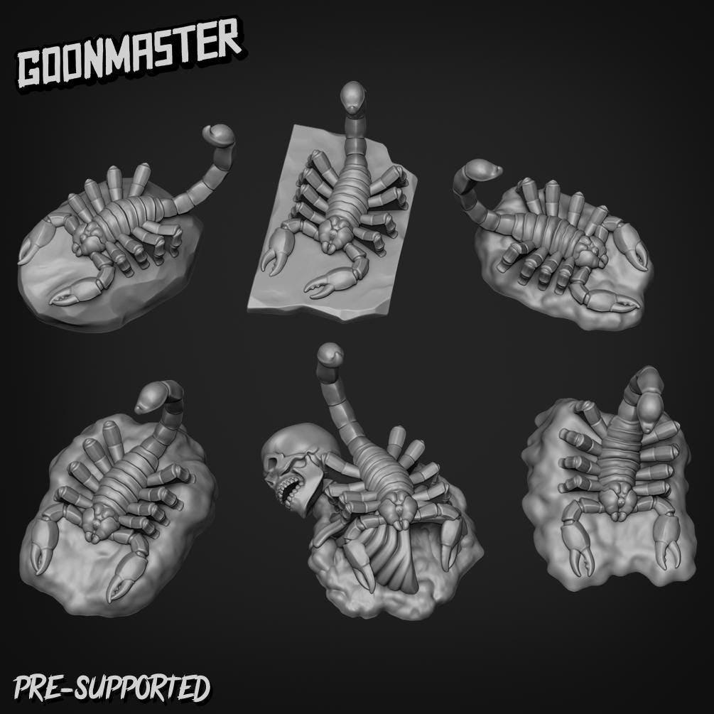 Scorpions - Goonmaster Basing Bits | 28mm and 32mm | Wargaming | DnD | Tabletop Roleplaying