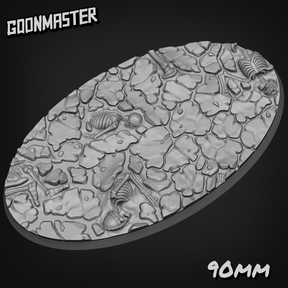 Dried Mud and Bone Bases - Goonmaster | 28mm and 32mm | Wargaming | DnD | Tabletop Roleplaying