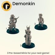 Demonkin - Ec3d | Villagers | Everyday Folk | 28mm and 32mm | Wargaming | DnD | Tabletop Roleplaying