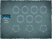 Base Status Rings - Epic Miniatures | 32mm Scale | 150+ Conditions! | 28mm and 32mm | Wargaming | DnD | Tabletop Roleplaying