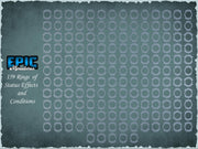 Base Status Rings - Epic Miniatures | 32mm Scale | 150+ Conditions! | 28mm and 32mm | Wargaming | DnD | Tabletop Roleplaying