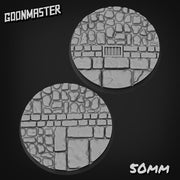 Cobble Stone Road Bases - Goonmaster | 25mm, 32mm, 40mm, 60, 75mm, and more for roleplaying and wargaming! Ready for Magnetizing!