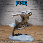 Werewolf Armored Female - Epic Miniatures | Beast Hunt | 28mm | 32mm | Fighter | Rogue