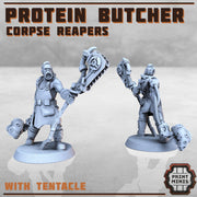 Protein Butcher - Print Minis | Sci Fi | 28mm Heroic | Mercenary | Gang Leader | Bandit | Raider
