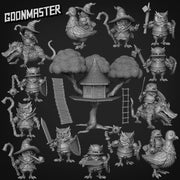 Pigeon Mount- Goonmaster | Ornery Owls | Miniature | D&D | Wargaming | Roleplaying Games | 32mm | Mage | Knight