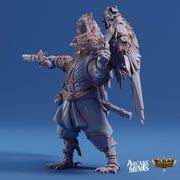 Avensari Pirate Ranger, Birdfolk Rogue - Arcane Minis | 32mm | Gunslinger | archer | Gunman