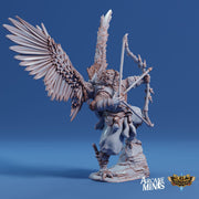 Avensari Pirate Ranger, Birdfolk Rogue - Arcane Minis | 32mm | Gunslinger | archer | Gunman