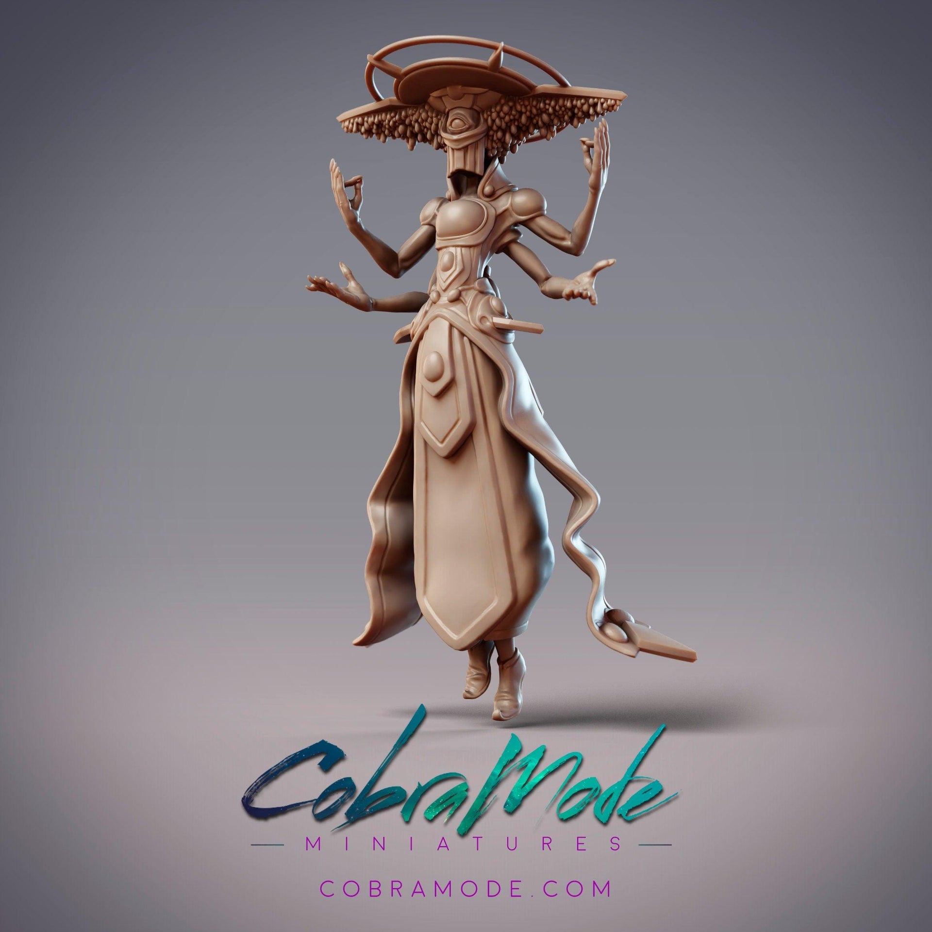 Tara&#39;iq Arch Geometer Sarab, Astral Sorcerer - CobraMode | Miniature | Wargaming | Roleplaying Games | 32mm