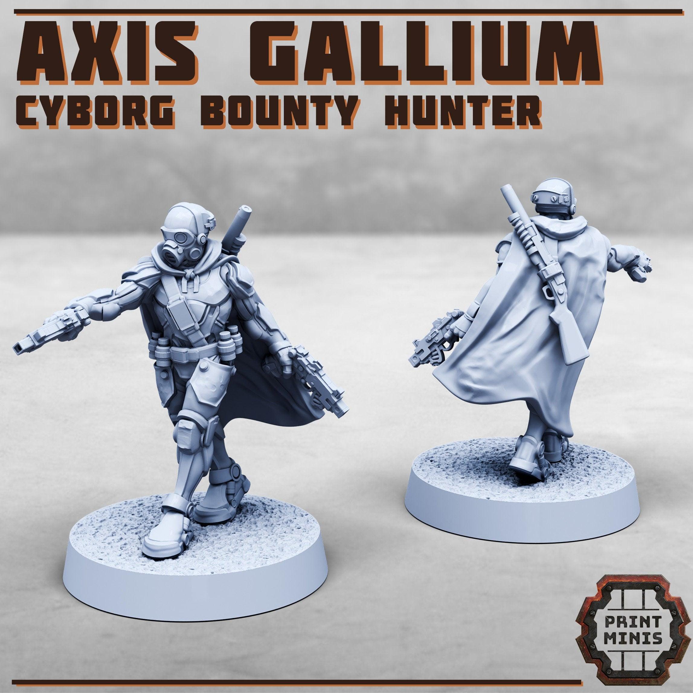 Cyborg Goose Axis Gallium, cyborg bounty hunter - Print Minis
