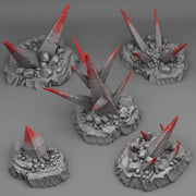 Deadly Shadow Rocks Scatter Terrain - Fantastic Plants and Rocks | Print Your Monsters | DnD | Wargaming
