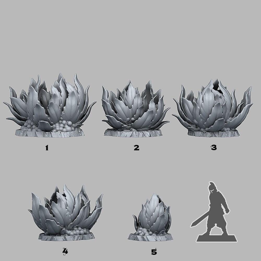 Carnivorous Alien Plants - Fantastic Plants and Rocks | Print Your Monsters | DnD | Wargaming