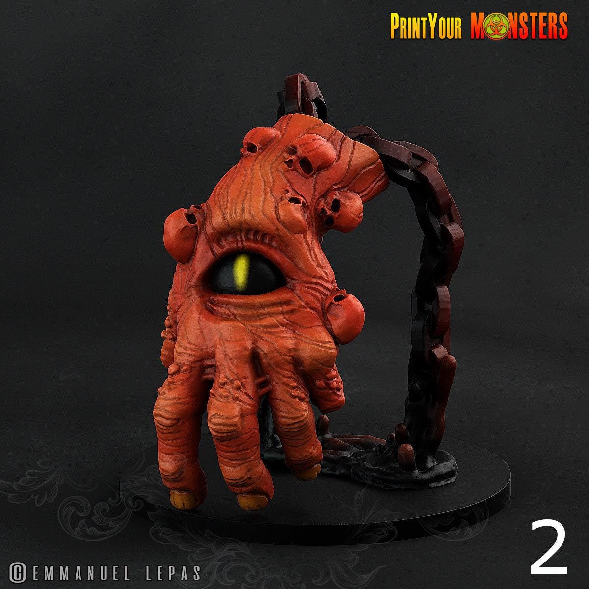 Oculomains-Chained Guardians, Giant Demon Hands - Print Your Monsters | 32mm | The Abyssal Hand Horrors