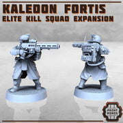 Kaledon Fortis Elite Troops Expansion - Print Minis | Sci Fi | Light Infantry | Imperial | 28mm Heroic | Veteran | Guard | Soldier