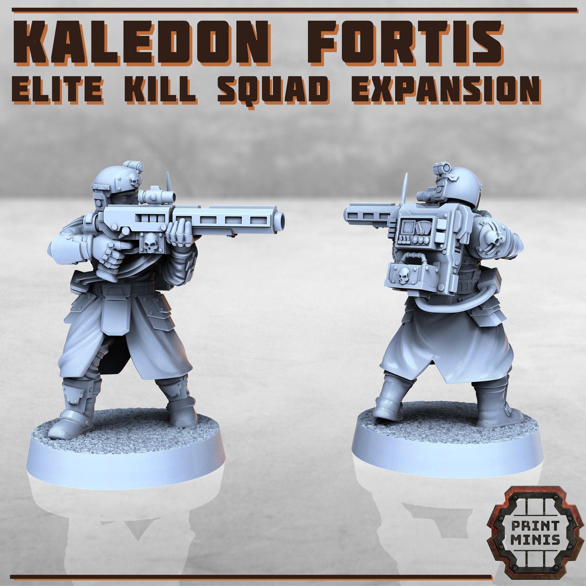 Kaledon Fortis Elite Troops Expansion - Print Minis | Sci Fi | Light Infantry | Imperial | 28mm Heroic | Veteran | Guard | Soldier