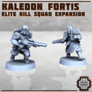 Kaledon Fortis Elite Troops Expansion - Print Minis | Sci Fi | Light Infantry | Imperial | 28mm Heroic | Veteran | Guard | Soldier