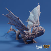 Arriax Dragon - Arcane Minis | 32mm | Dragon Folk | Metallic | Drake Wyrm