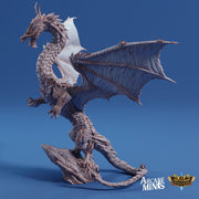Arriax Dragon - Arcane Minis | 32mm | Dragon Folk | Metallic | Drake Wyrm