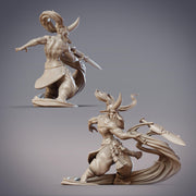 Daitengu Zuijin Jirobo - CobraMode | Miniature | Wargaming | Roleplaying Games | 32mm | 54mm | Spellblade | Fighter | Psychic | Monk