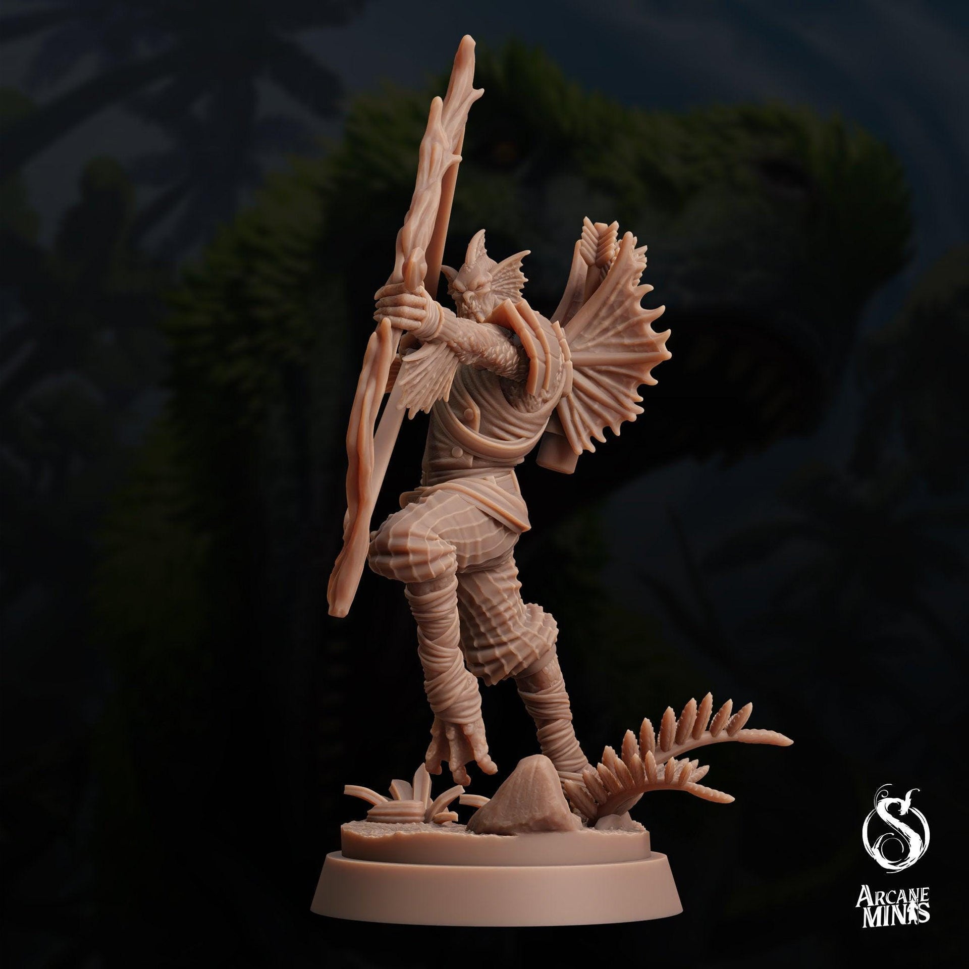 Sahuagin Ranger - Arcane Minis | 32mm | Dino Domination | Scout | Rogue | Bandit