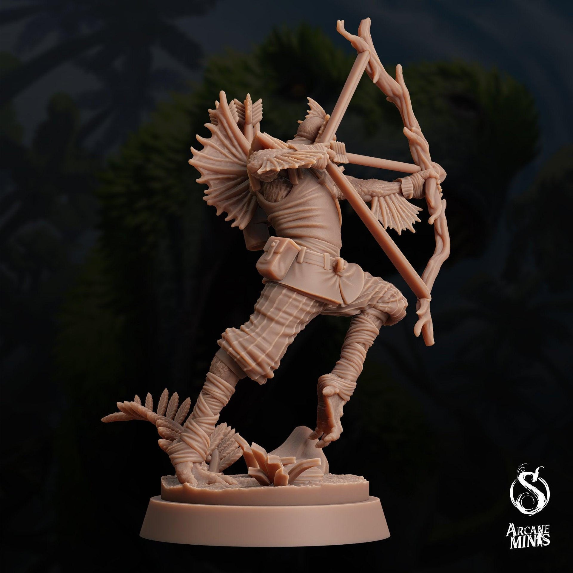 Sahuagin Ranger - Arcane Minis | 32mm | Dino Domination | Scout | Rogue | Bandit
