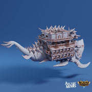 Korranir Class Dreadnought - Arcane Minis | 32mm | 131 CM (4ft) Long! | Airship | Beast | Huge