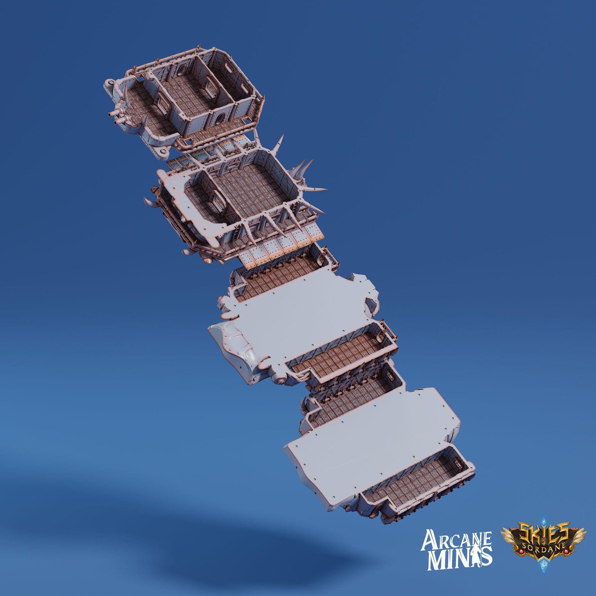 Korranir Class Dreadnought - Arcane Minis | 32mm | 131 CM (4ft) Long! | Airship | Beast | Huge