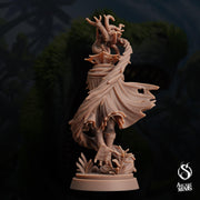 Sahuagin Druid - Arcane Minis | 32mm | Dino Domination | Fishfolk | Sorcerer