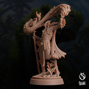 Sahuagin Druid - Arcane Minis | 32mm | Dino Domination | Fishfolk | Sorcerer