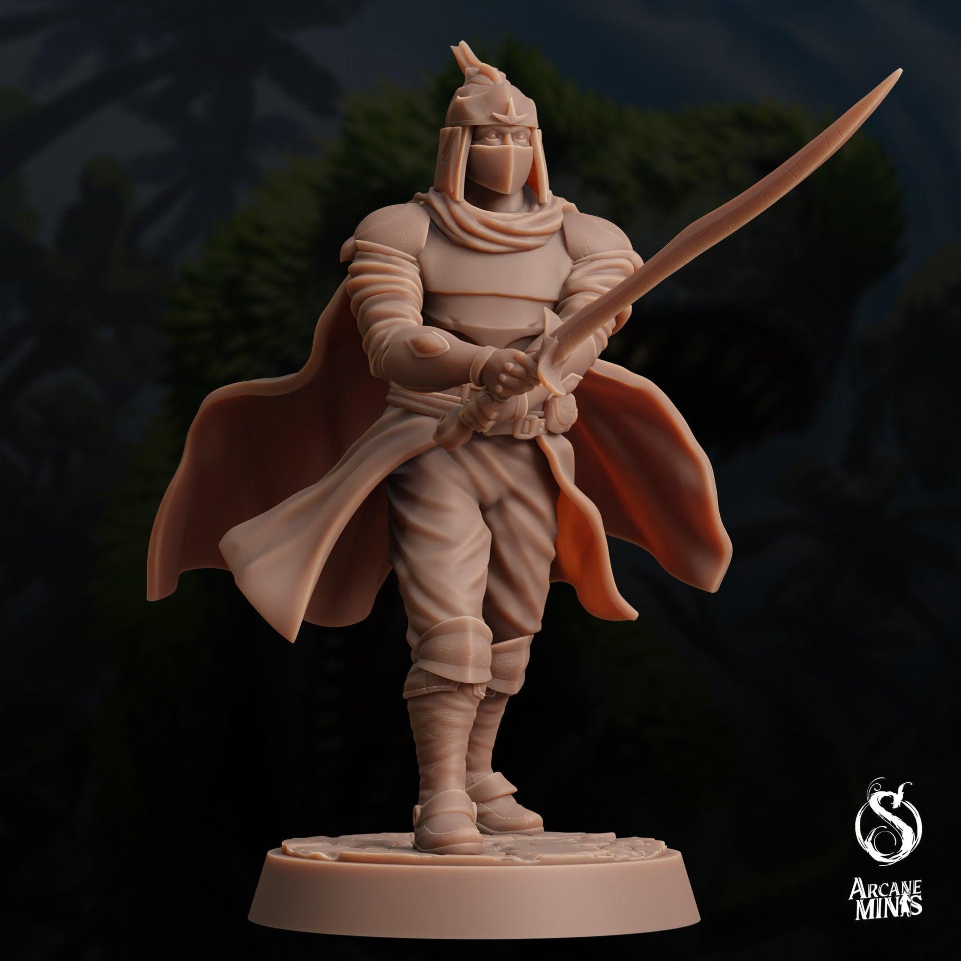 Titarian Town Guard - Arcane Minis | 32mm | Dino Domination | Fighter | Knight | Soldier