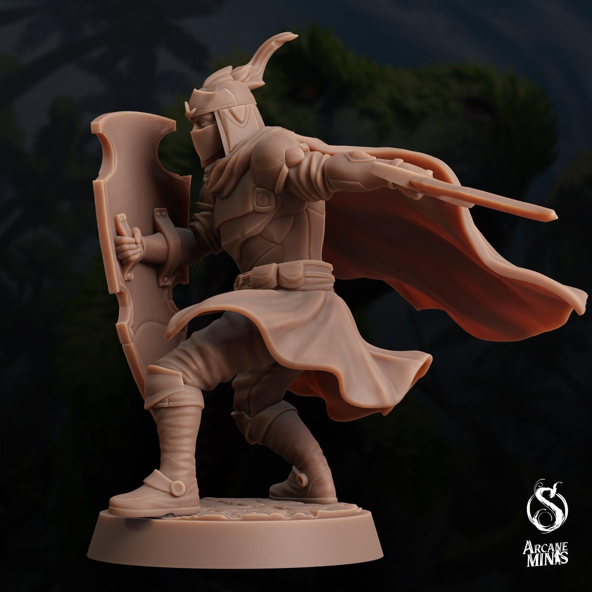 Titarian Town Guard - Arcane Minis | 32mm | Dino Domination | Fighter | Knight | Soldier