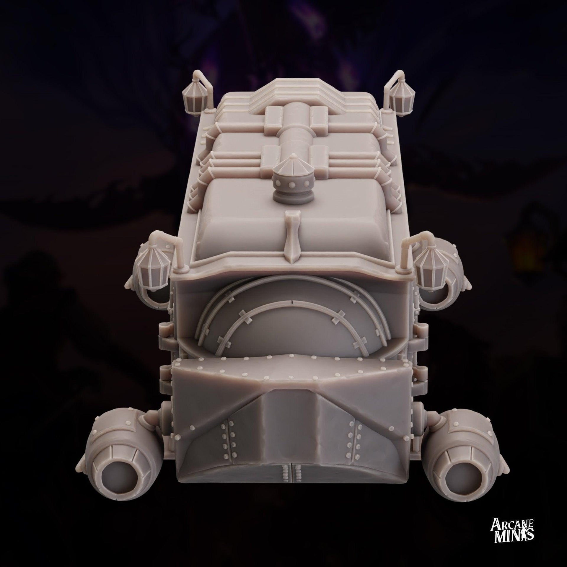 Oras Luxury Carriage - Arcane Minis | 32mm | Raiders of Ruin | Flying | Streampunk | Horse Drawn