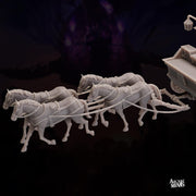 Oras Luxury Carriage - Arcane Minis | 32mm | Raiders of Ruin | Flying | Streampunk | Horse Drawn