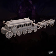 Oras Luxury Carriage - Arcane Minis | 32mm | Raiders of Ruin | Flying | Streampunk | Horse Drawn