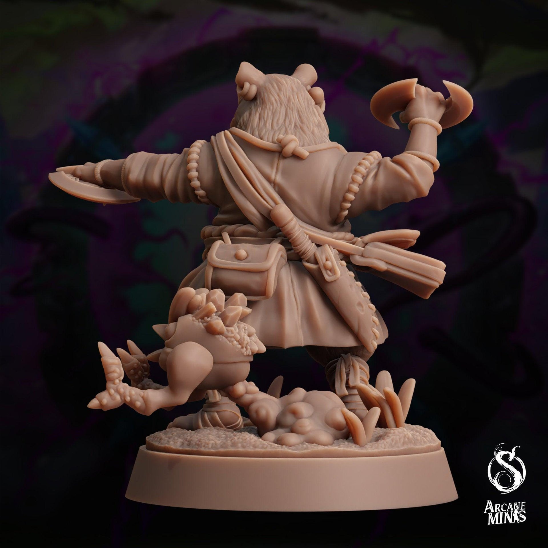 Cappy Ranger, Capybara Scout - Arcane Minis | 32mm | The Skybreaker Chronicles | Capybara folk