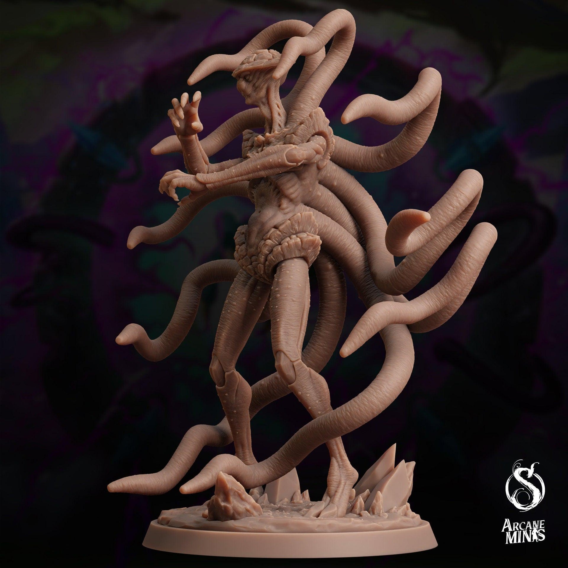 Voidborn Nihilex, Tentacle Alien - Arcane Minis | 32mm | The Skybreaker Chronicles | Demon | Old One