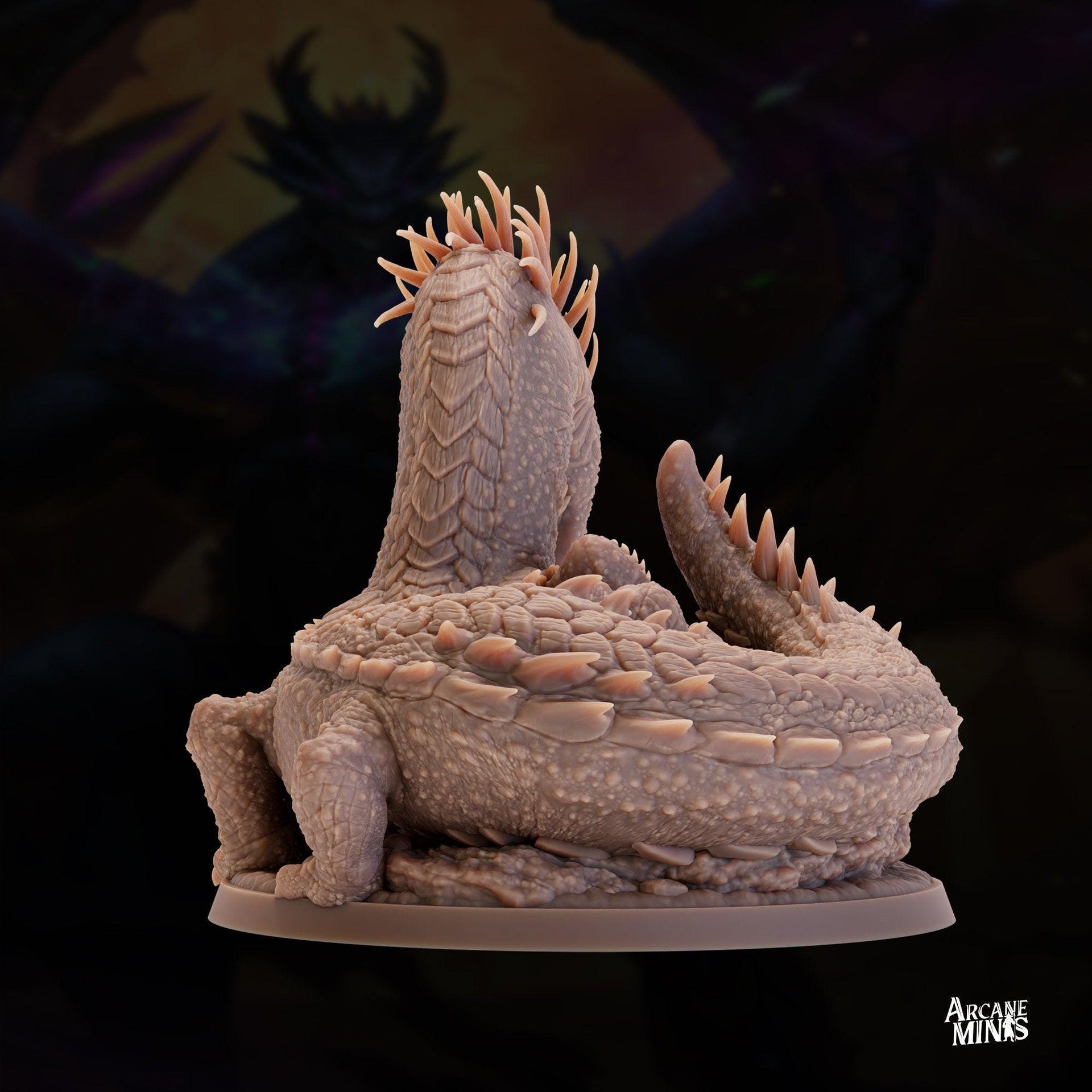 Scaleburn Basilisk - Arcane Minis | 32mm | Monster Madness | Dragon | Huge | Behir