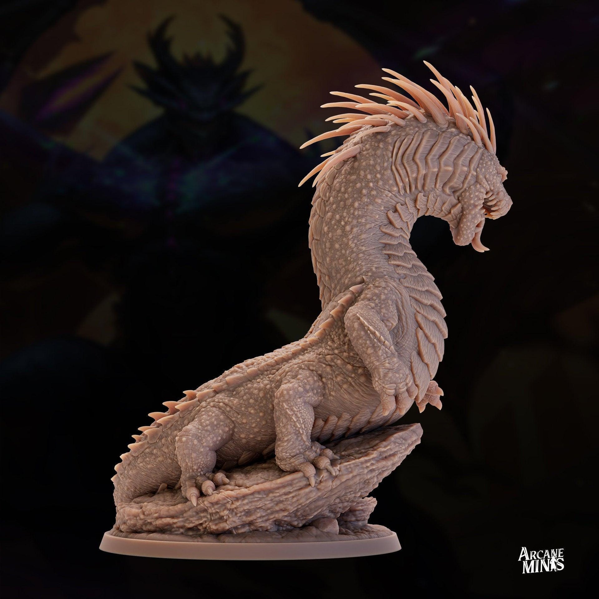 Scaleburn Basilisk - Arcane Minis | 32mm | Monster Madness | Dragon | Huge | Behir