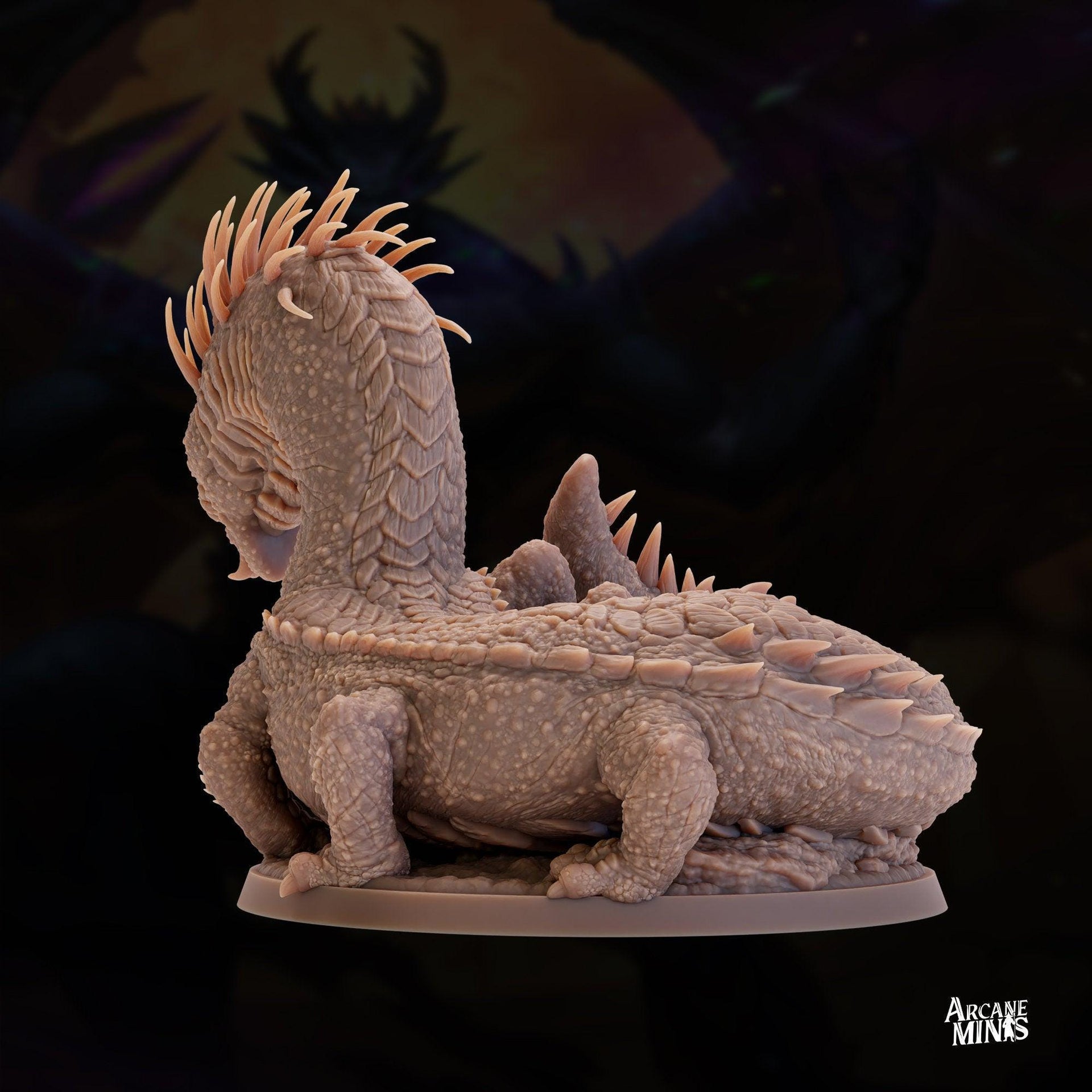 Scaleburn Basilisk - Arcane Minis | 32mm | Monster Madness | Dragon | Huge | Behir