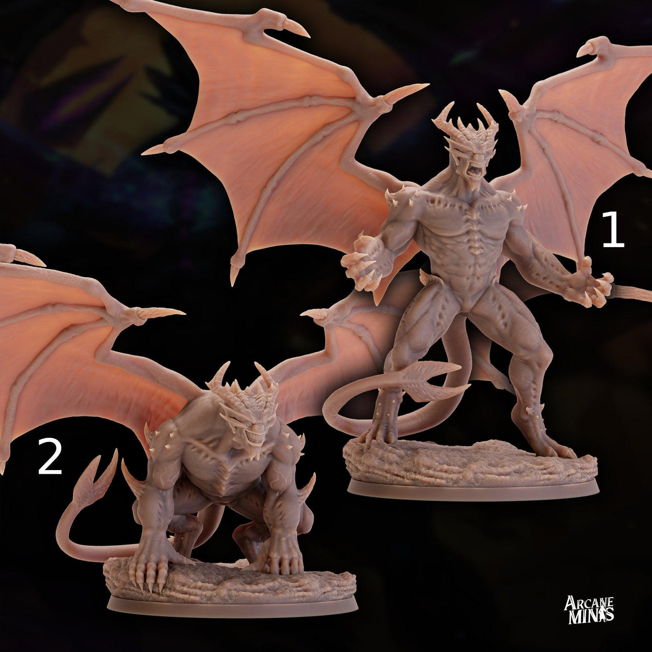 Pitch Demon - Arcane Minis | 32mm | Monster Madness | Devil | Champion | Lord